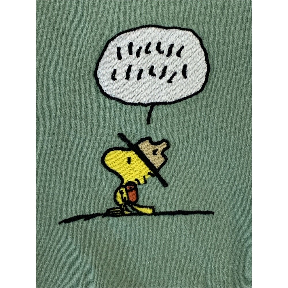 Parks Project x Peanuts Snoopy Green Jogger Sweatpants Sz Small Escape To Nature - Picture 12 of 16